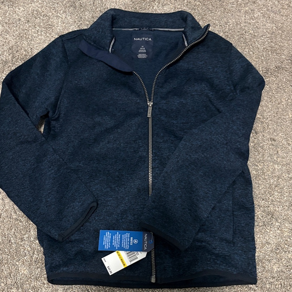 Nautica Dark Blue Full-Zip Jacket